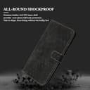 JayModCase Handyhülle für Oppo Realme GT Neo6 SE 5G mit Schutzfolie, Flip Wallet PU Leder Realme GT Neo6 SE 5G hülle [Kartenfach] [Magnet] [Ständer] 360 Stoßfeste Schutzhülle - Schwarz - 3