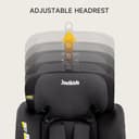 Jovikids Ranger TT 360° Rotating Car Seat i-Size, 40-150cm All-in-One with ISOFIX & Top Tether, ECE R129 Approved, Extended Rear-Facing, Adjustable Headrest, Side Protection for Newborn-12 Years - 7