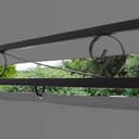 Luxus Pavillon 3x4m Minzo - inklusive Seitenwände Gartenpavillon Partyzelt Gartenzelt (ohne Moskitonetz, anthrazit) - 4