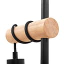 Lampada da Tavolo Vintage, Lampada da Tavolo in Metallo Nero e Legno, Design Elegante e Minimale Lampada da Comodino Nero, E27 Lampada da Scrivania Industriale per Soggiorno, Camera da Letto - 3