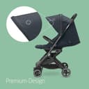 Maxi-Cosi Lara2 Baby Kinderwagen, 0–4 Jahre, 0–22 kg, federleichter, kompakter Buggy, 3 Liegepositionen, flache Liegeposition, klein zusammenklappbar, Schultergurt, Essential Graphite - 4