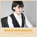 Supvox Musiknoten Anstecker aus Zinklegierung Emaille Beschichtet Schlichtes Design Brosche für Anzug Pullover und Taschen Geeignet für Business und Casual - 9