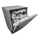 LG QuadWash DB475TXS Lavastoviglie da Incasso, a Scomparsa Totale, Serie 4, Classe A, 14 Coperti, 4 Bracci Irroratori, Vapore, Cerniere Sliding, Apertura Automatica, 3° Cestello, Wi-Fi, Acciaio - 16