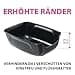 Ferplast Cat Litter Tray XXL Open Cat Litter Tray Extra Large Plastic for Large Cats L 67 × W 49 × H 24 cm, Black - 6
