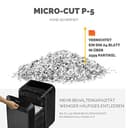 Fellowes 15 Blatt Aktenvernichter High Security (P5), Papierschredder für Büro, Powershred LX211, Microcut Schredder mit 23L Papierkorb, 100% staufrei, Safesense, über 2000 Partikel pro Blatt (2x12mm) - 4