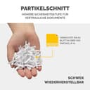 Fellowes Aktenvernichter Powershred 60Cs, Partikelschnitt (P-4), 10 Blatt, für Zuhause/Home Office, mit patentierter SafeSense Technologie - 5