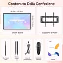 JAV Smart Board 55 Pollici Lavagna Interattiva Android 14 Certificazione EDLA Ruotabile Monitor Intelligente Portatile 8+128GB Lavagna Digitale Elettronica per Ufficio Aula Live Streaming - 9