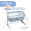 Chicco Next2Me Dream, Culla Neonato Fianco Letto, Culla Co-Sleeping, Lettino con Materasso, Spondina Apribile, Altezza Regolabile, 4 Ruote e Borsa da Viaggio, 0-6 Mesi, 9 Kg, Azzurro chiaro - 2