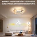 BAYHT Plafoniera LED Soffitto, 28W Lampada da Soffitto con Matter Compatibile con HomeKit, Alexa, Google e IFTTT, Moderna Plafoniera Intelligente per Soggiorno, Camera da Letto, Sala da Pranzo - 2