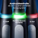 Oral-B iO Series 3 Plus Edition Elektrische Zahnbürste — Electric Toothbrush, Inkl. 3 Aufsteckbürsten, 3 Putzmodi für Zahnpflege — Designed by Braun, GUT GETESTET von STIFTUNG WARENTEST, Hellblau - 4