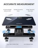 RENPHO Scale for Body Weight and BMI, Large VA Screen Body Fat Scale, Accurate Weighing Scale Digital Bathroom Bluetooth Scale, 13 Body Composition Analyzer with Smart App for Fitness Track, Elis 1 - 6