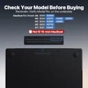 Soonjet CrackGuard for MacBook Pro 14 inch Case M5 M4 M3 M2 M1 Pro/Max 2025 2024-2021 [Anti-Crack Upgrade] [100% Match Official Color] Cover Protective Hard Shell Case Laptop - Space Black Clear - 7