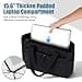 Aucuu Laptop Carry Bag for Women, Shopper Bag, Handbag, Large, Waterproof Shoulder Bag with 15.6 Inch Laptop Compartment, Tote Bag, Large, Large Shoulder Bag for Travel, Work, School, #6 Black-B - 3