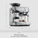 Sage - The Barista Touch Impress - Kaffeemaschine mit automatischer Milchaufschäumung, integriertem Mahlwerk & Cold Brew-Funktion - Intelligente Dosierung, assistiertes Tampern - Schwarzer Trüffel - 6
