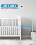 VIKOBESS Soporte para videovigilancia de bebé ajustable en altura de 170 cm Compatible con videovigilancias de bebé Infant Optics DXR-8 Pro, HelloBaby, Babysense, VTech, Motorola y todas las - 7