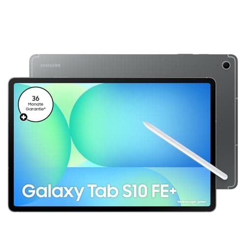 Samsung Galaxy S10 FE+ AI-Tablet, Android Tablet, 128 GB Speicher, 8 GB RAM, 33,28 cm/13,1" Display, Inkl. S Pen, Wi-Fi, Lange Akkulaufzeit, Gray, 36 Monate Herstellergarantie [Exklusiv auf Amazon]