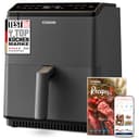 COSORI Dual Blaze Airfryer - Smart Heißluftfritteuse mit Wlan - 6,4L XXL Air Fryer - 11-in-1: Backen, Grillen, Brot, Hühnchen - 80+ Rezepte - spülmaschinenfest, Grau - 1