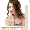 Emibele Armband mit Gravur, Edelstahl Gliederarmkette mit Herzanhänger & OT Schnalle für Damen Mädchen, Gliederkette Schmuck mit Bibelversen Sprüche 4:23 - Gold - 4