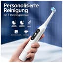 Oral-B iO Series 7 Plus Edition Elektrische Zahnbürste,Electric Toothbrush, PLUS 3 Aufsteckbürsten, 5 Putzmodi für Zahnpflege, Reiseetui, Designed by Braun, weiß alabaster - 3