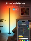 Govee LED Floor Lamp Black, RGBIC Modern Corner Lamp, Smart Standing Lamp with 61 Scene Modes,Music Sync, Corner Floor Lamp for Living Room, Bedroom - 5