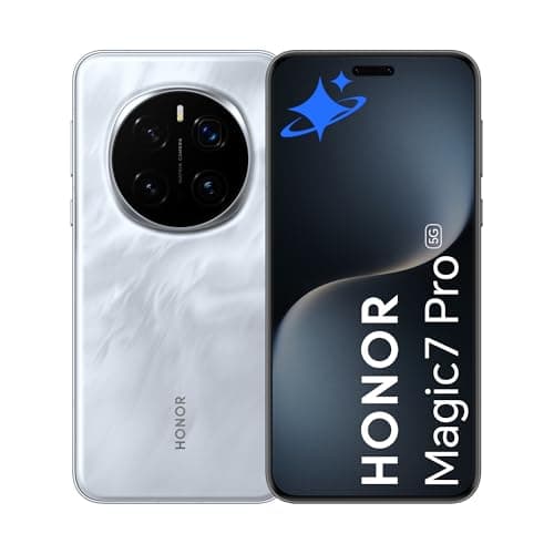 HONOR Magic7 Pro 5G,senza SIM,fotocamera Falcon,12 GB di RAM,512 GB,batteria da 5.170 mAh per tutto il giorno,resistenza all'acqua IP69 e IP68,doppia SIM,Android14,Lunar Shadow Grey