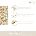 Rossi - Handgemachtes Notizbuch DIN A5 „Florentiner Traditional“ aus Italien mit 160 Seiten (fadengebunden) Buntes Schreibbuch ohne Linien - Blumen Buch geeignet als Tagebuch, Skizzenbuch & Reisebuch - 2