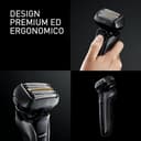 Panasonic Series 900 ES-LV9U 5-Lama Rasoio Elettrico Per Gli Uomini Con Pulizia Automatica, Sensore Di Barba Reattivo E Supporto Di Ricarica, Bagnato E Asciutto Rasoio Cordless - 9