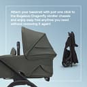 Bugaboo Dragonfly Bassinet, Carrycot with Aerated Mattress and Apron, One Hand Easy Fold with Pram in Any Position, Compatible Dragonfly City Stroller, Forest Green - 5
