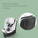 Maxi-Cosi Rivestimento Seggiolino Auto in cotone organico per Emerald 360 S, Copri seggiolino per bambini, Morbido, Materiale traspirante che assorbe l'umidità, Lavabile in lavatrice, Natural White - 6