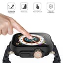 Piuellia 2-Pack Hard PC Protective Case with Tempered Glass Compatible with Apple Watch Ultra 3 / Ultra 2 / Ultra 49mm, Anti-Scratch All Around Ultra-Thin Cover with Screen Protector for iWatch, Black - 2