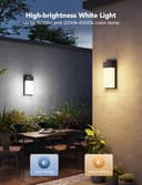 Govee Outdoor Wall Lights RGBIC, 1500LM Smart LED Wall Light with 45 Scene Modes, IP65 Waterproof for Outside Light, DIY Lighting Effects, Works with Alexa, Google Assistant and Matter, 2 Packs - 4