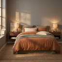 BRILONER - Tischlampe mit Stoffschirm, Kabelschalter, Keramikfuß, Lampe, Nachttischlampe, Tischleuchte, Dekolampe Flur, Bürolampe, Leselampe, Wohnzimmer, Schlafzimmer, 22x37,5 cm (DxH), Braun - 8