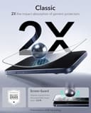 ESR Pack 3 Protectores Pantalla para iPhone 17 Pro Max, Grado Militar, No Astilla, Dureza 9H, Cristal Templado, Cobertura total, Bandeja UltraFit - 5