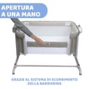 Chicco Next2Me Magic Evo, Culla Neonato Fianco Letto, con Modalità Dondolo, Spondina Apribile, 11 Livelli di Altezza, Altezza Regolabile, 4 Ruote, Materasso e Borsa da Viaggio Inclusi, Beige - 3
