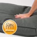 jamaxx-pets® Premium Hundekissen Hundematte Canvas Waschbar Orthopädisch Memory Foam Visco-elastische Füllung, Weiches Hundebett kleine Hunde PDB1007 (grau, L 90 x B 70 x H 15 cm) - 4