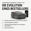 HUSQVARNA Automower® Aspire R6V Mähroboter – ohne Begrenzungskabel, AI Vision, GPS-Navigation, App-Steuerung, virtuelle Zonen, bis 600 m² – inkl. 6 Ersatzmesser - 2