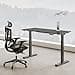 FLEXISPOT Height-Adjustable Desk, Electric Table Frame with 2 Powerful Motors, Super Load 160 kg, Triple Telescope, Memory Control, LED Height Display (Premium E6 Black) - 2