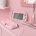 playvital ZealProtect Protective Case for Nintendo Switch Lite, Hard Shell Ergonomic Grip Cover for Switch Lite w/Screen Protector & Thumb Grip Caps & Button Caps - Cherry Blossoms Petals - 3