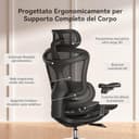 SIHOO Doro C300 Sedia Ufficio Ergonomica con Braccioli Ultra Morbidi in 3D, Supporto Lombare Dinamico per Sedia scrivania a Casa, Sedia da Scrivania con Schienale Regolabile,2 confezioni(Nero) - 10