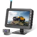 Hikity Sistema di Telecamera di Retromarcia Wireless 4,3 Pollici Universale per Auto Mini, Furgone, SUV, Pickup, Rimorchi, Set con Telecamera Impermeabile IP68 - 1