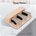 Glarry Digital Piano 88 Weighted Keys, Electronic Keyboard for Beginner, Keyboard Piano with Headphones, Stand, MIDI Connection, 3-Pedal Unit, 128 Rhythms (Natural) - 9