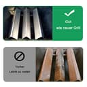 WELL GRILL 38.9 cm 7635 Stainless Steel Flavorizer Bars Heat Plates Flame Plates for Weber Spirit E-210 E-220 S-210 S-220 (2013-2017), Spirit II 200 Series Model (2017-Neuer), Pack of 3 - 5