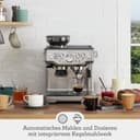 Sage - The Barista Express - Kaffeemaschine mit manuellem Milchaufschäumer & Mahlwerk - Automatisches Mahlen, individueller Milchschaum - Gebürsteter Edelstahl, Milchkännchen - 2