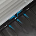 Ferplast Caseta Perros Exterior DOGVILLA 70 SE, Caseta Perro, Casa para Perros, Base Drenante, Base Aislante, Techo Desmontable, Rejilla de Ventilación, Plástico Reciclado, 73 x 59 x h 53 cm - 4