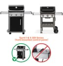 onlyfire Porcelana Esmaltada Flavorizer Barras para La Parrilla de Gas Weber Spirit I&II Serie 300 (Panel de Control Frontal)-7636 - 3