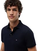 Tommy Hilfiger Men’s Short Sleeve 1985 Slim Fit Polo Shirt, Blue (Desert Sky), XL - 3