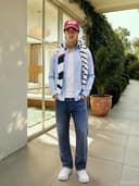 Tommy Jeans Tjm Original Stretch Shirt Dm0dm04405 Camisa, Azul (Lavender Lustre), XL Hombre - 4