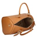 Chicca Borse Borsa donna bauletto a mano 30x23x18cm vera pelle dollaro artigianale - Cuoio - 7