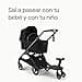 Bugaboo Patinete Acoplado+ Confort con silla extraíble: patinete con opción para sentarse o ir de pie, compatible con todos los carritos Bugaboo, 2 ruedas para mayor comodidad y estabilidad - 3