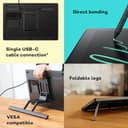 Wacom Cintiq 16 (2025 edition) drawing tablet – Compact 2.5K creative pen display with Pro Pen 3, anti-glare etched glass, foldable stand and USB-C - 3